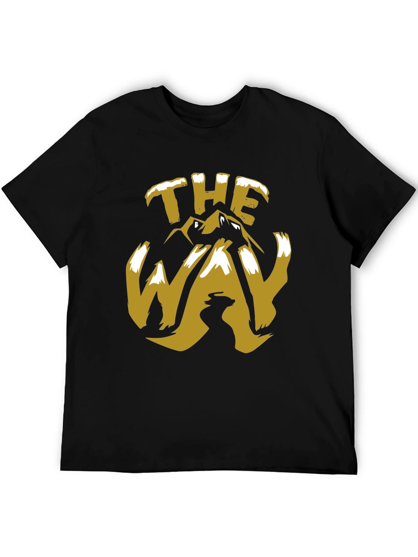 The Way Mountain Graphic Tee - Trendy Black T-Shirt