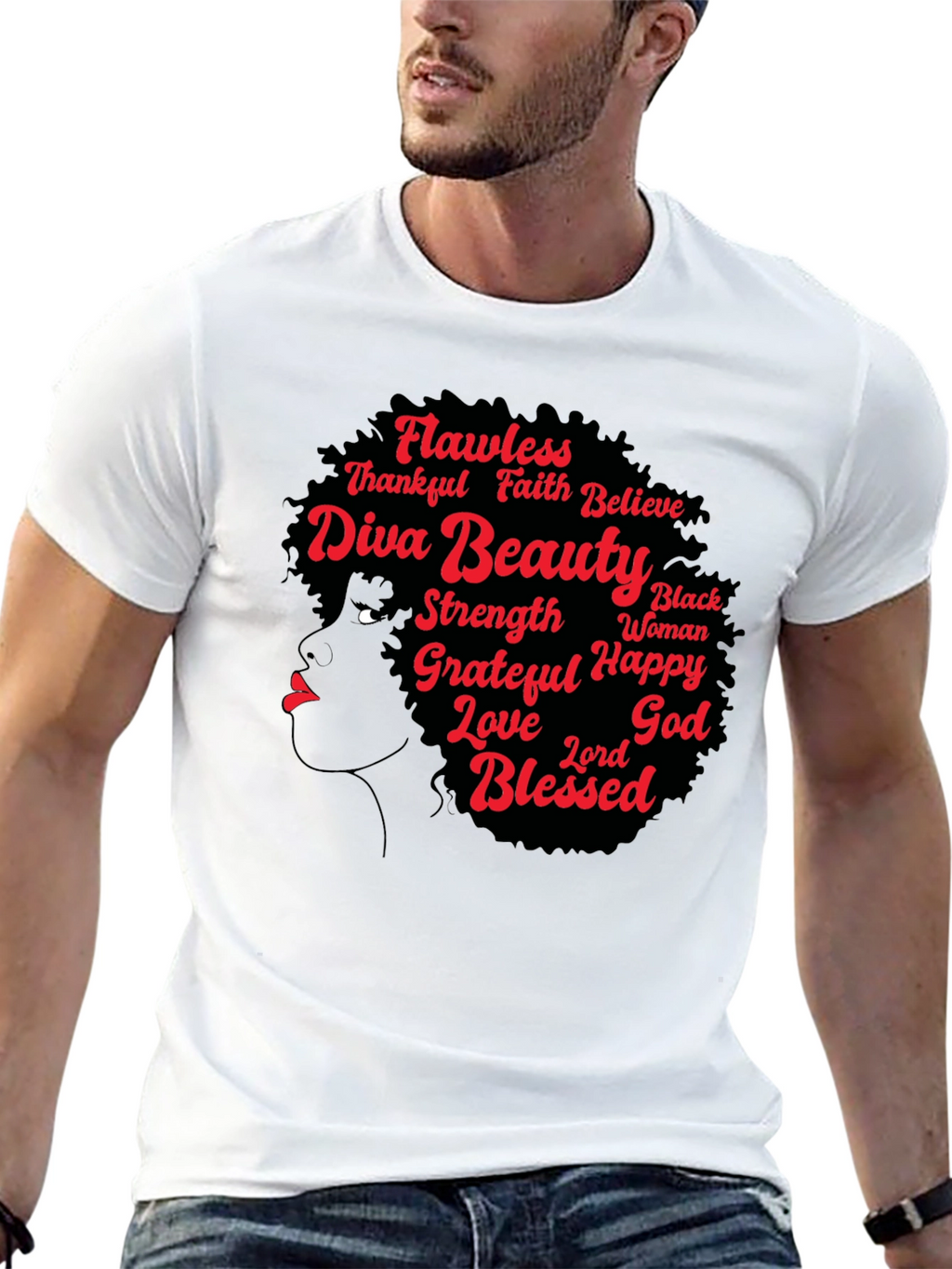 Diva Beauty Graphic Tee - Black T-Shirt