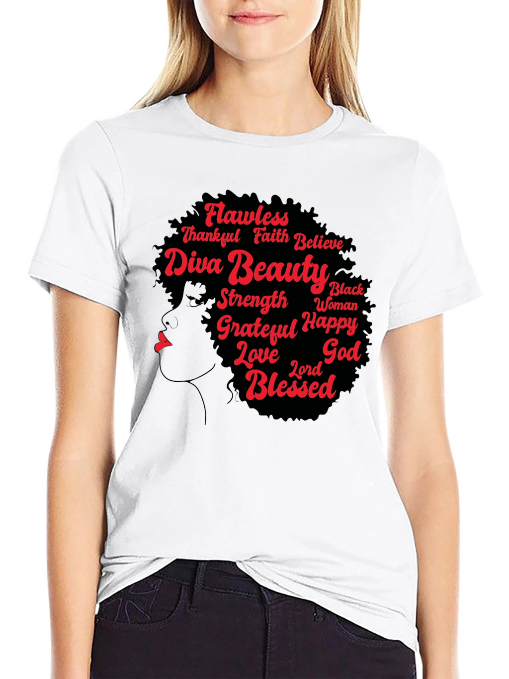 Diva Beauty Graphic Tee - Black T-Shirt