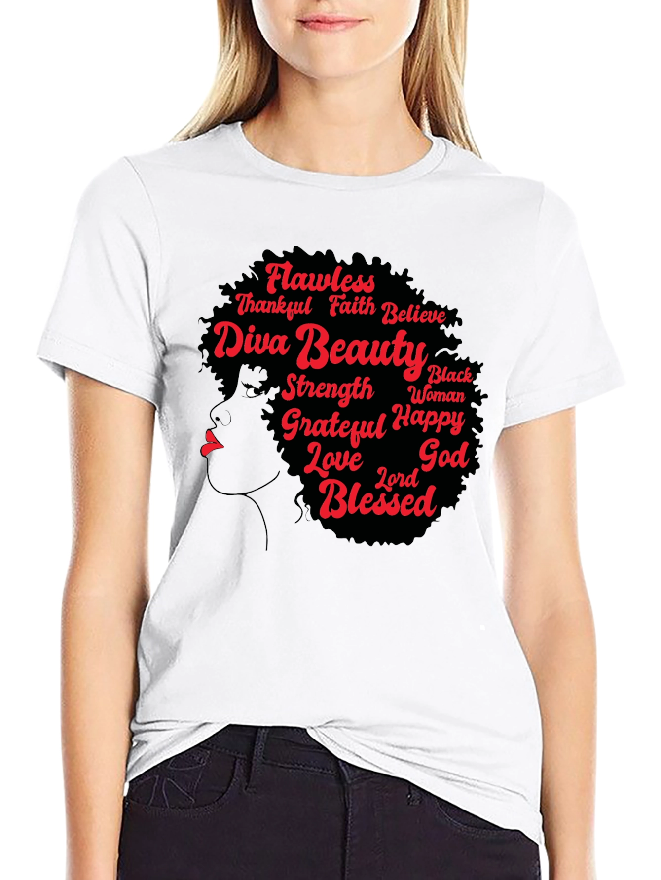 Diva Beauty Graphic Tee - Black T-Shirt