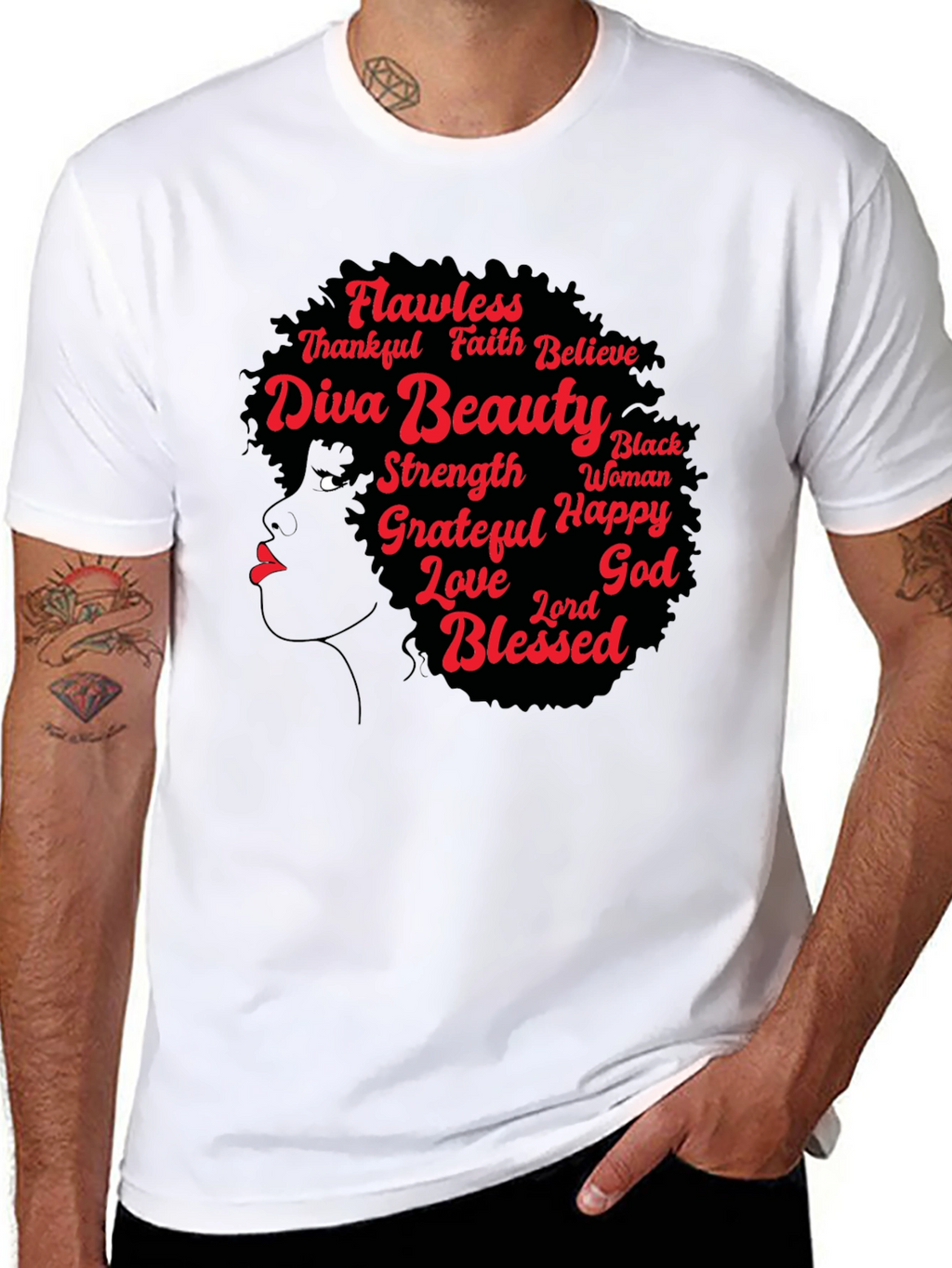 Diva Beauty Graphic Tee - Black T-Shirt