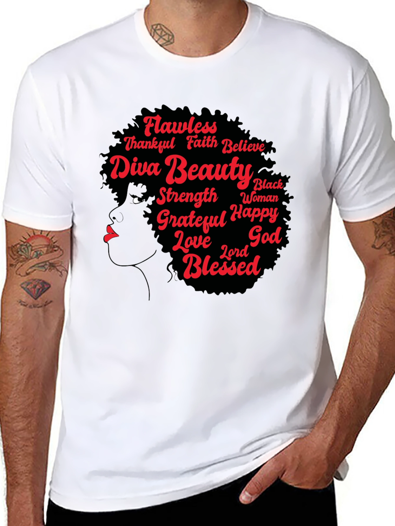Diva Beauty Graphic Tee - Black T-Shirt