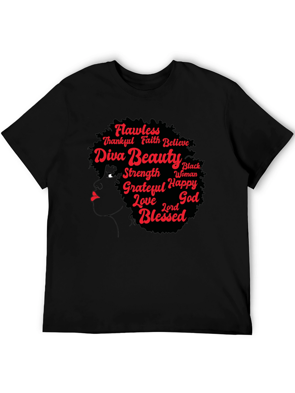 Diva Beauty Graphic Tee - Black T-Shirt