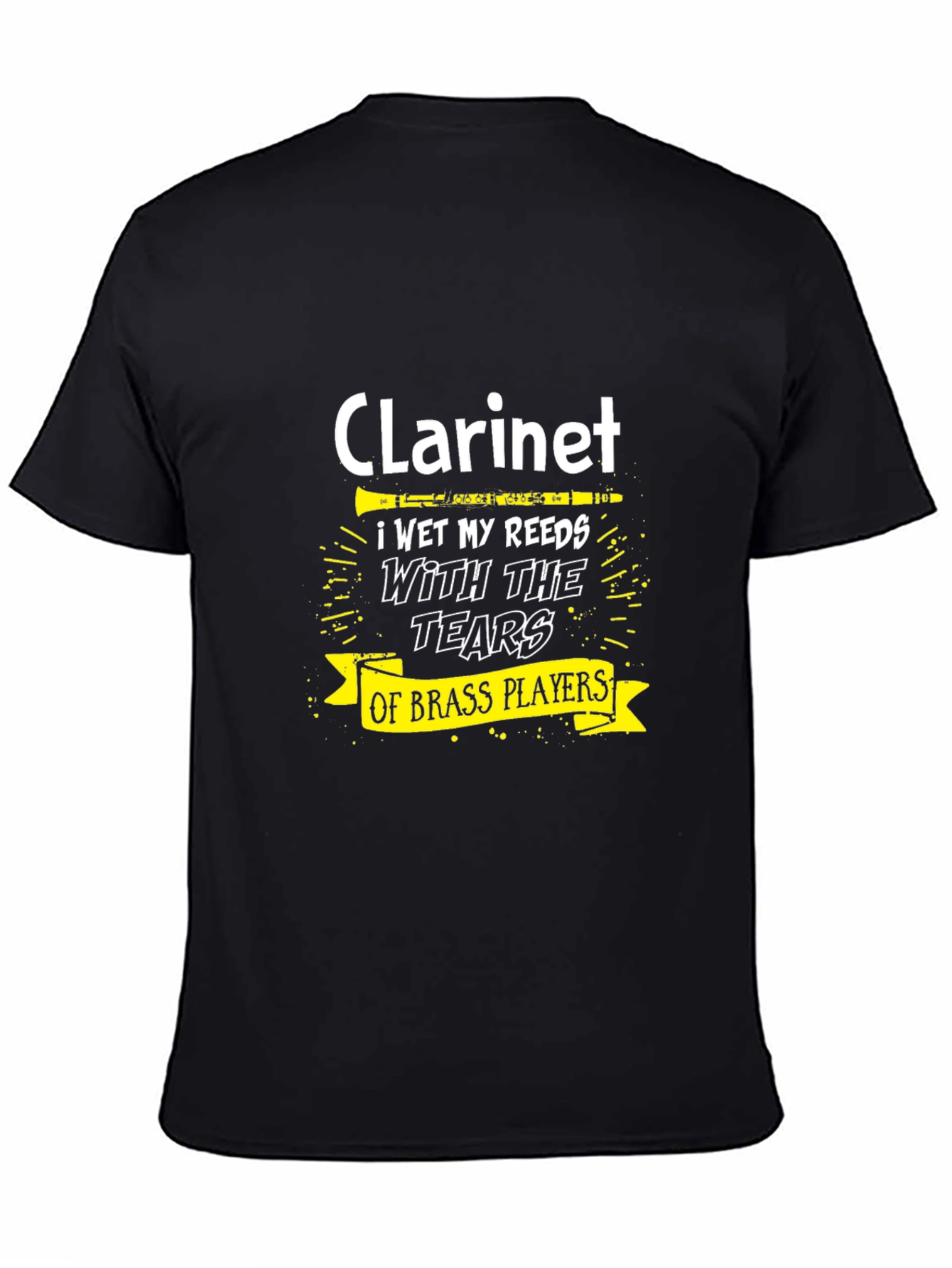 Clarinet Player T-Shirt - Brass Player Tears Funny Music Tee
