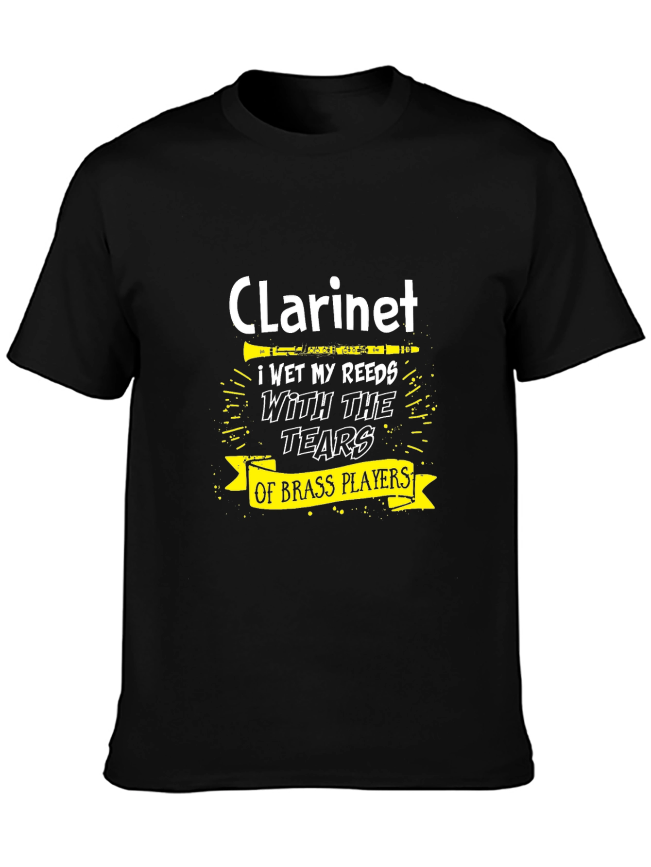 Clarinet Player T-Shirt - Brass Player Tears Funny Music Tee