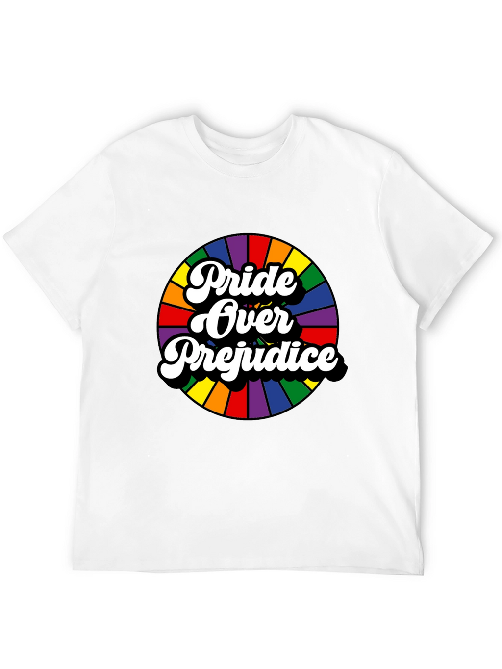 Pride Over Prejudice Graphic Tee - Black