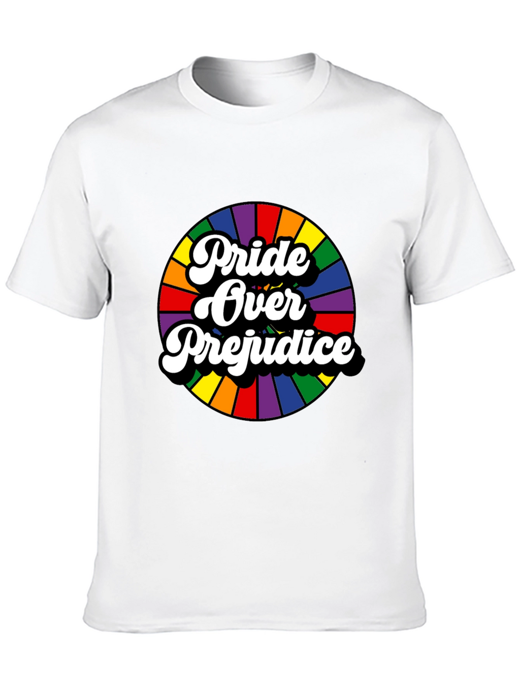 Pride Over Prejudice Graphic Tee - Black