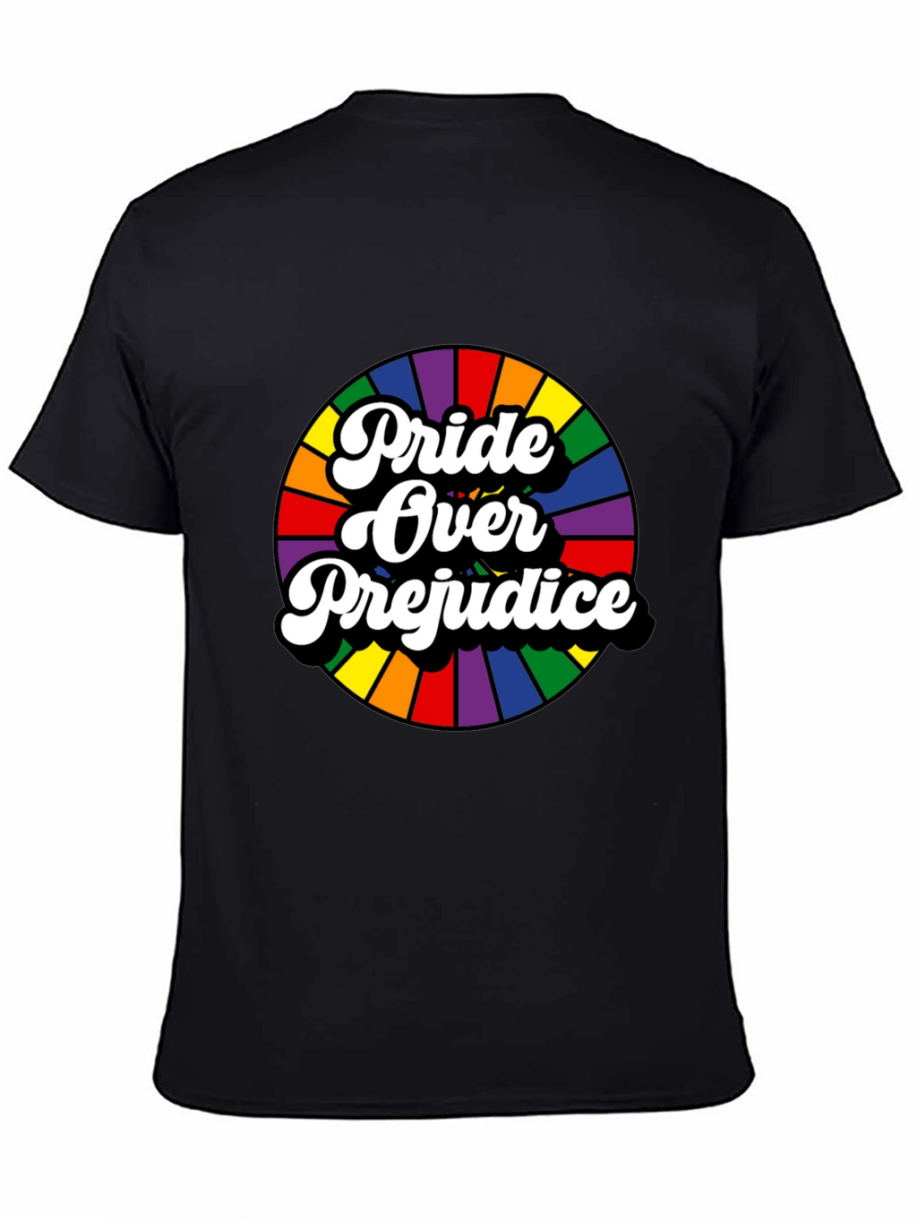 Pride Over Prejudice Graphic Tee - Black