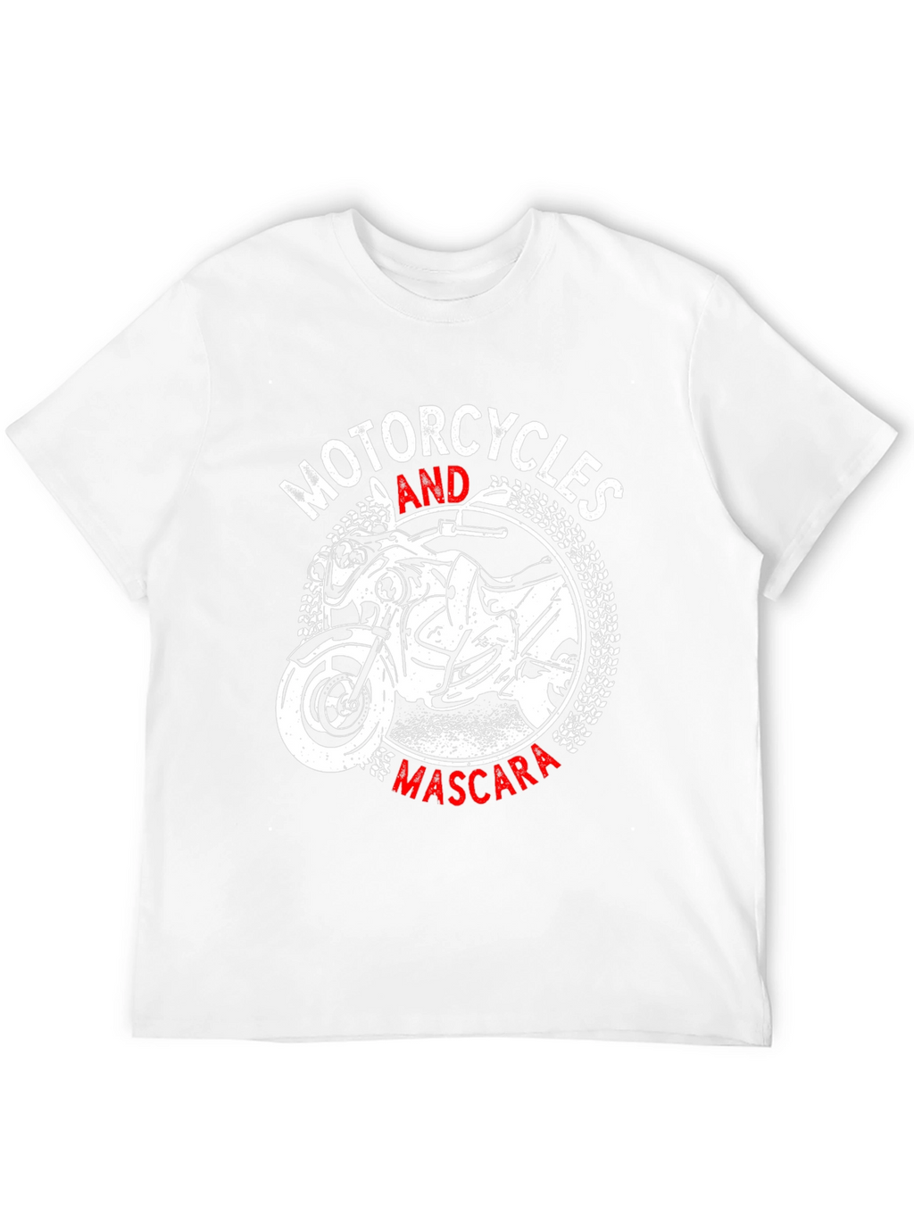 Motorcycles and Mascara Graphic T-Shirt