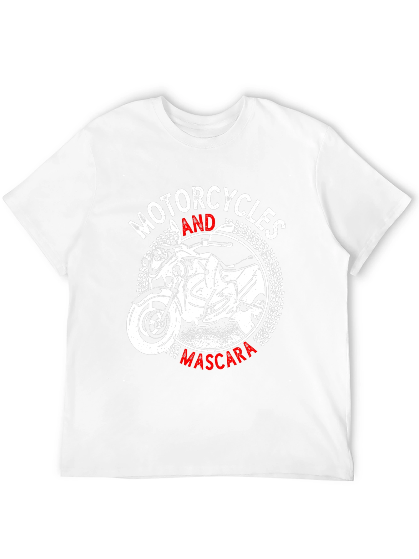 Motorcycles and Mascara Graphic T-Shirt