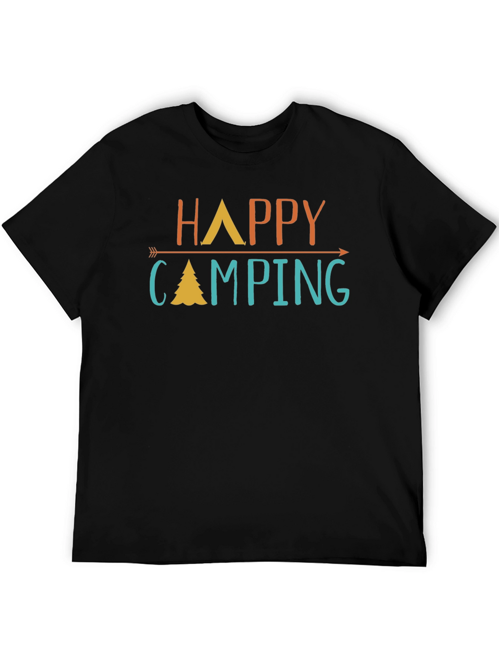Happy Camping Graphic Tee - Adventure Awaits!
