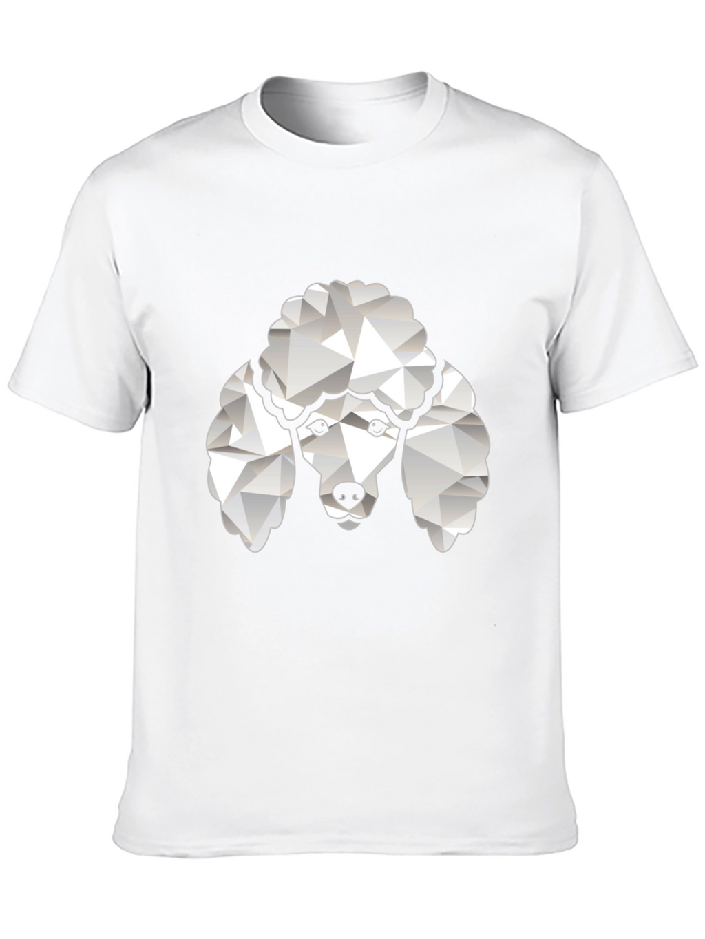 Poodle Graphic Tee - Black Crew Neck T-Shirt