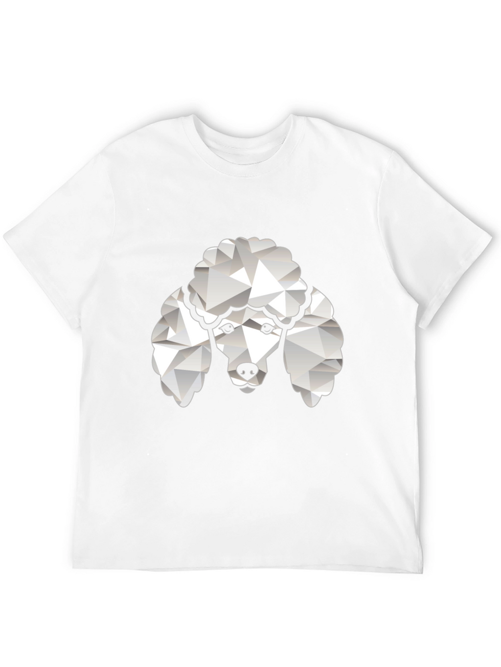 Poodle Graphic Tee - Black Crew Neck T-Shirt