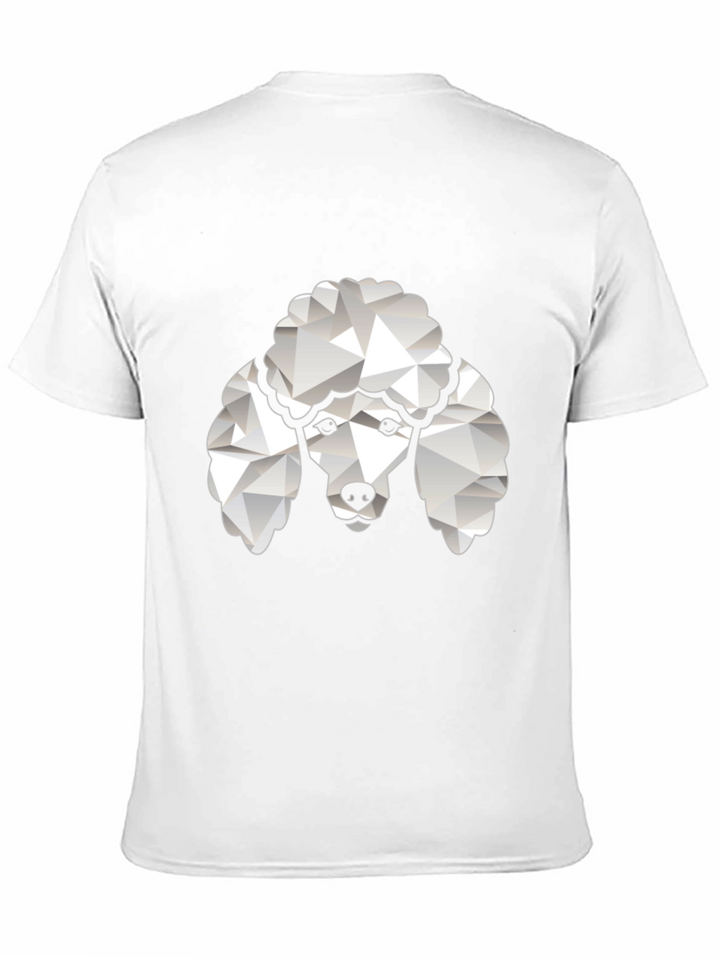 Poodle Graphic Tee - Black Crew Neck T-Shirt
