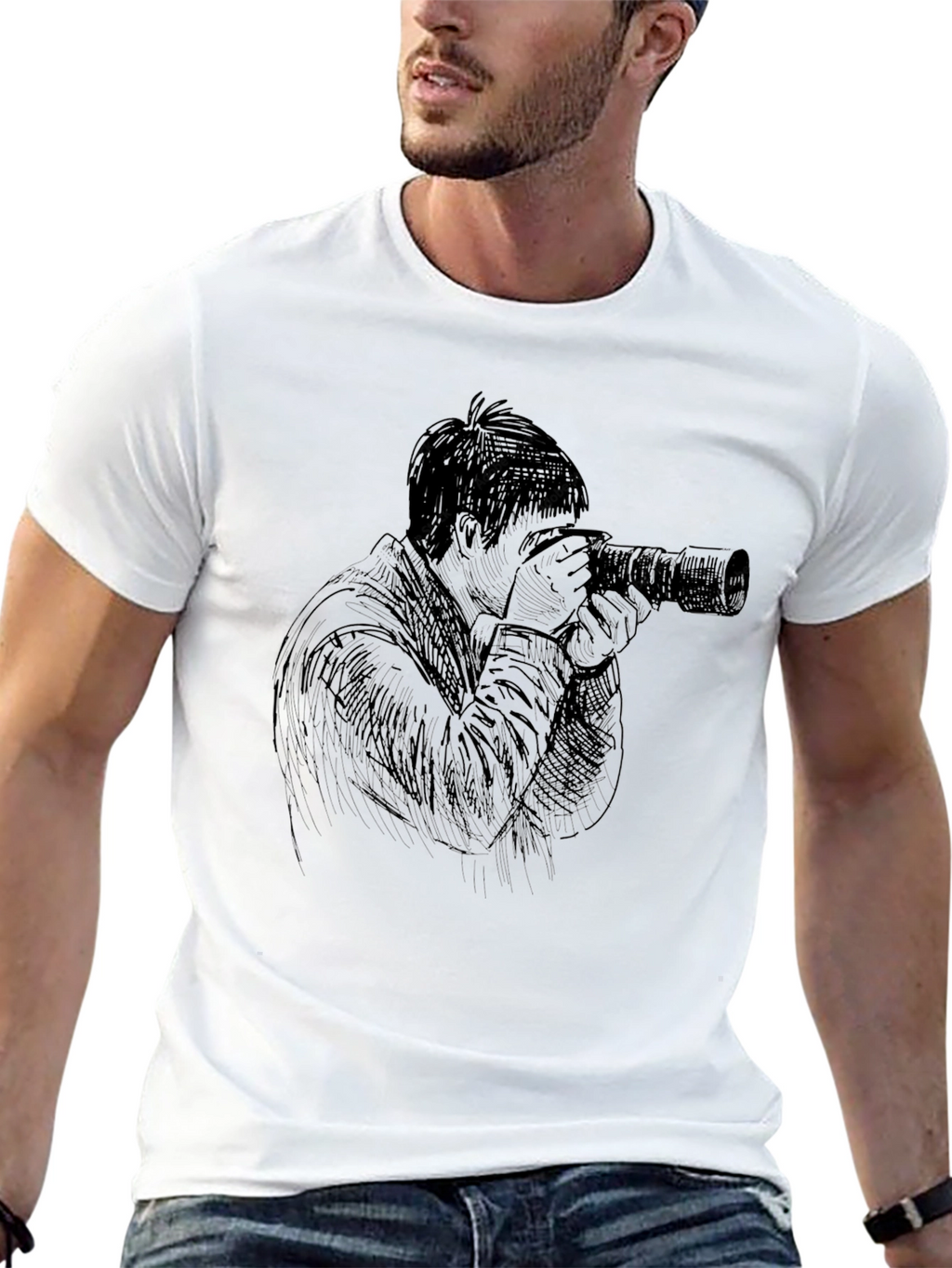 Photographer Graphic Black T-Shirt