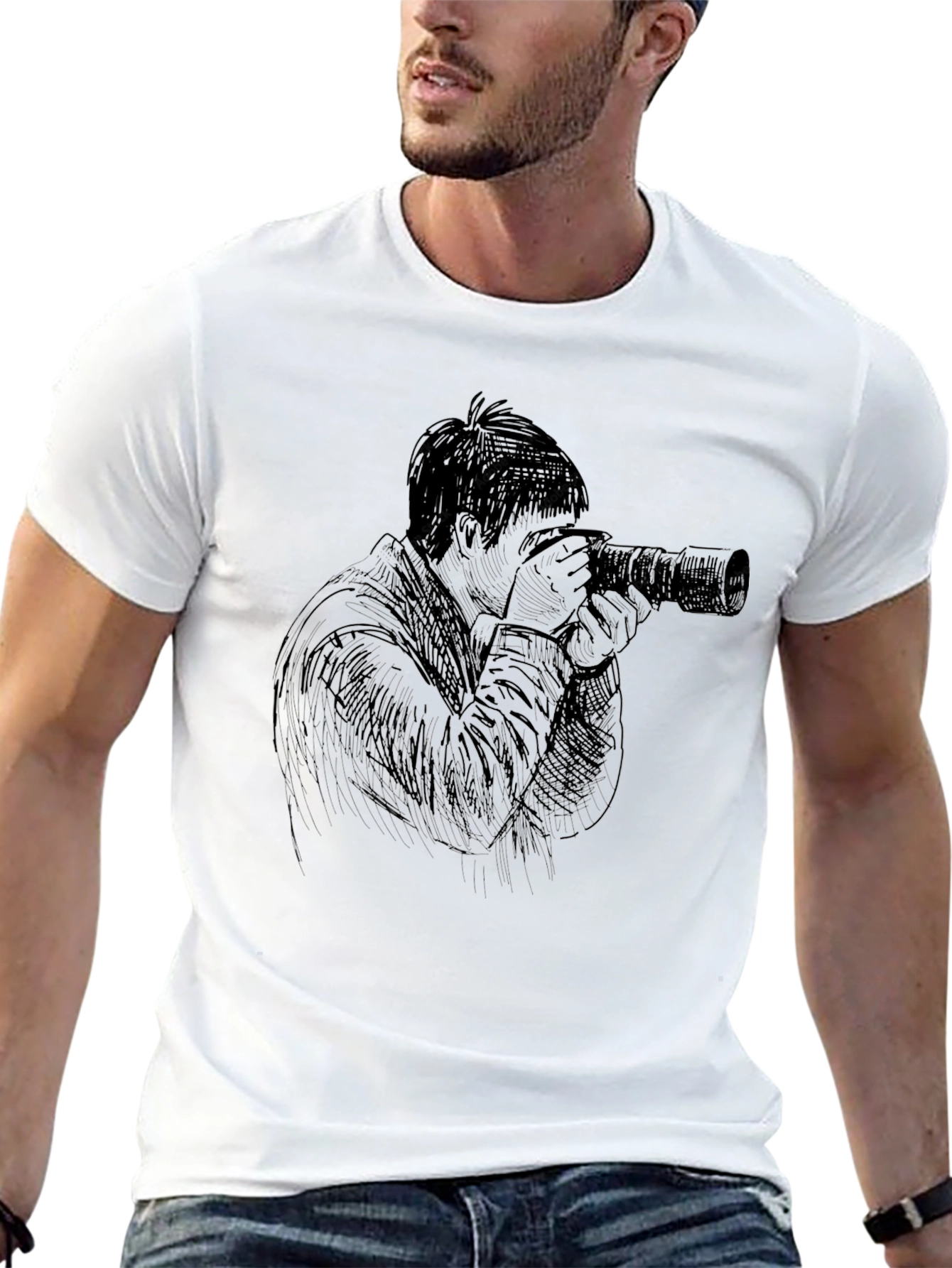 Photographer Graphic Black T-Shirt