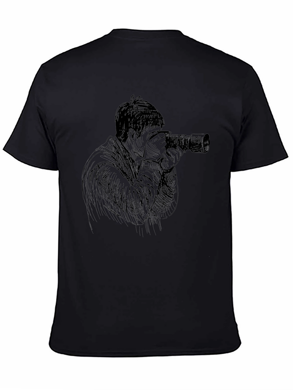 Photographer Graphic Black T-Shirt