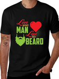 Love Your Man Love His Beard - Graphic T-Shirt