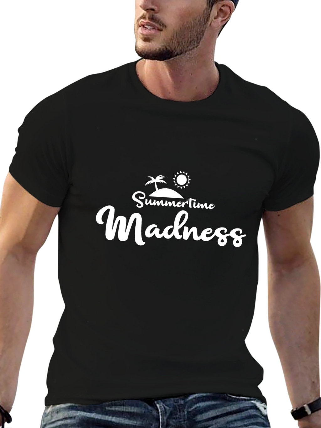 Summertime Madness Black Graphic Tee