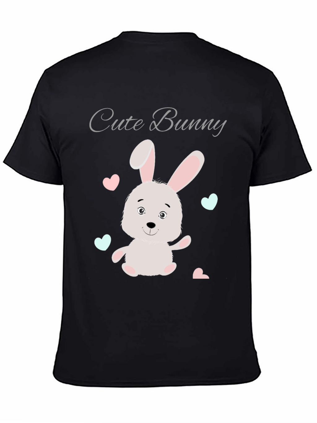 Cute Bunny Graphic Tee - Soft Cotton Blend