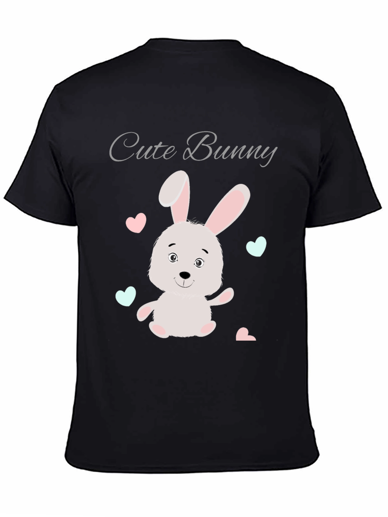Cute Bunny Graphic Tee - Soft Cotton Blend