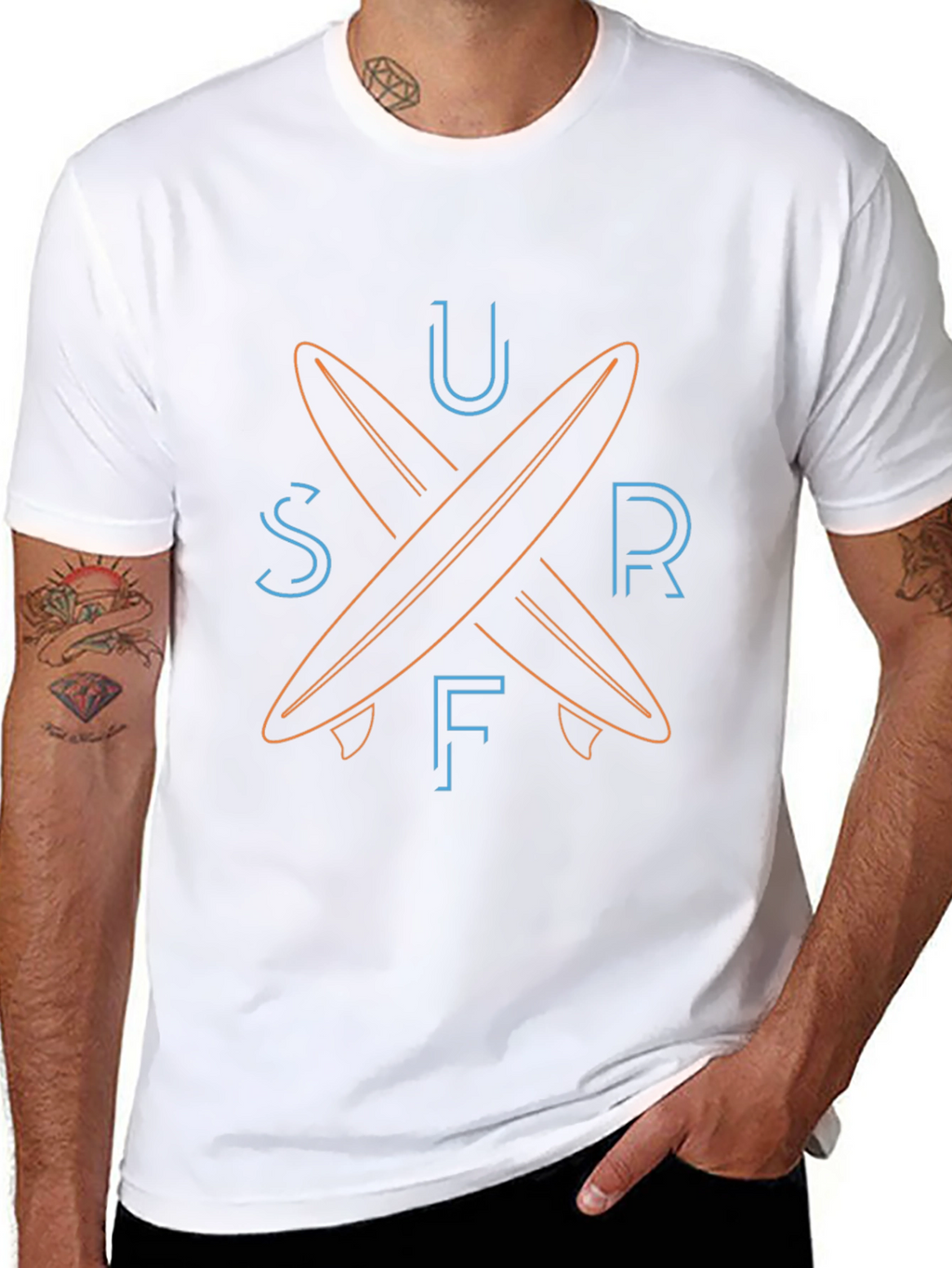 Surfboard T-Shirt - Stylish Graphic Tee