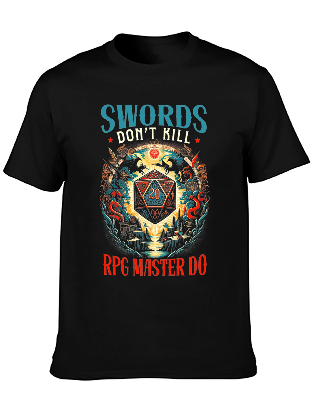 RPG Master Dice Graphic T-Shirt