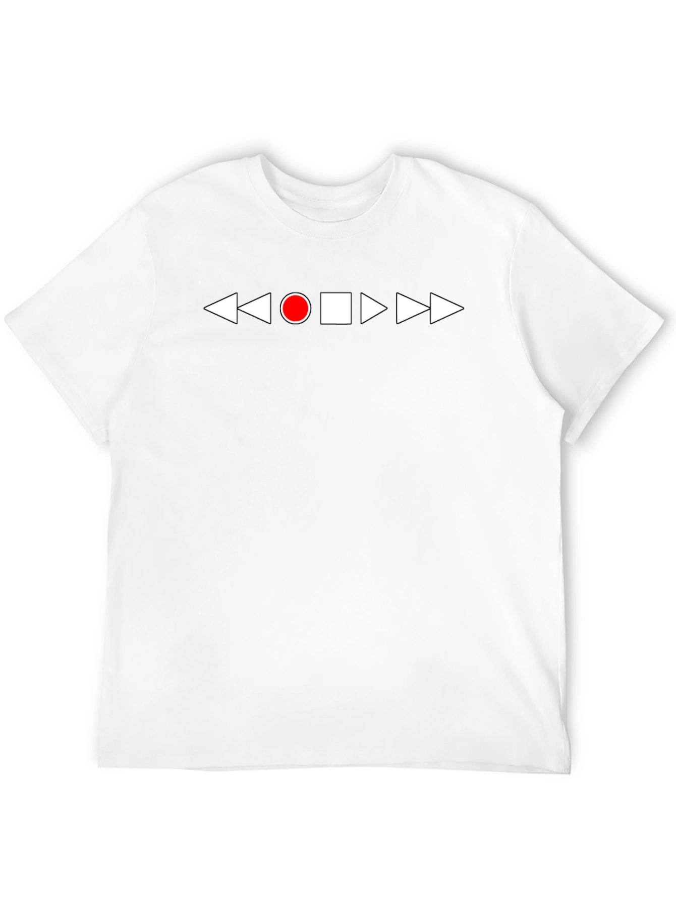 Playback Control T-Shirt - Black Graphic Tee