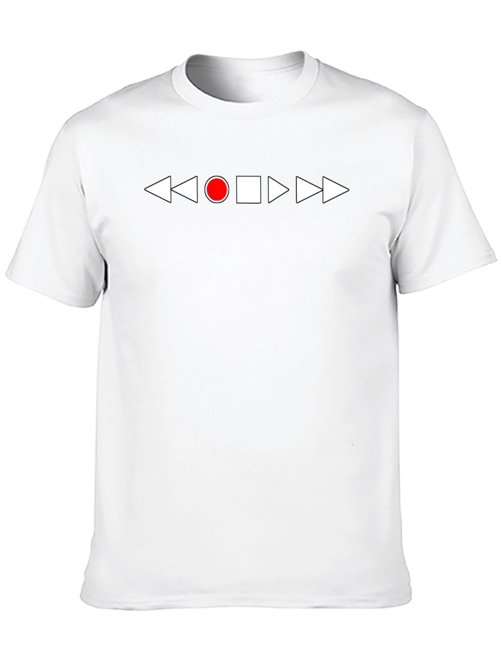 Playback Control T-Shirt - Black Graphic Tee