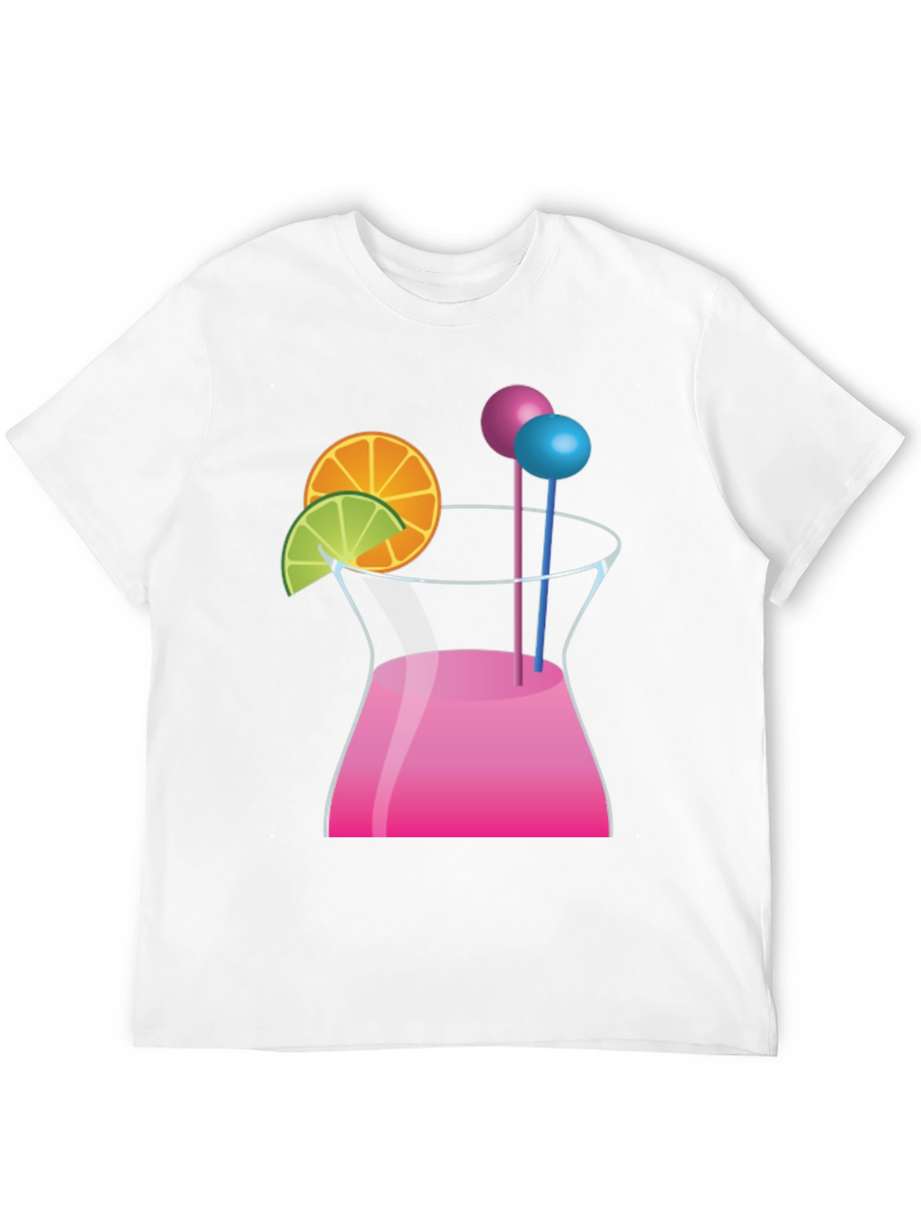 Cocktail Graphic Black T-Shirt