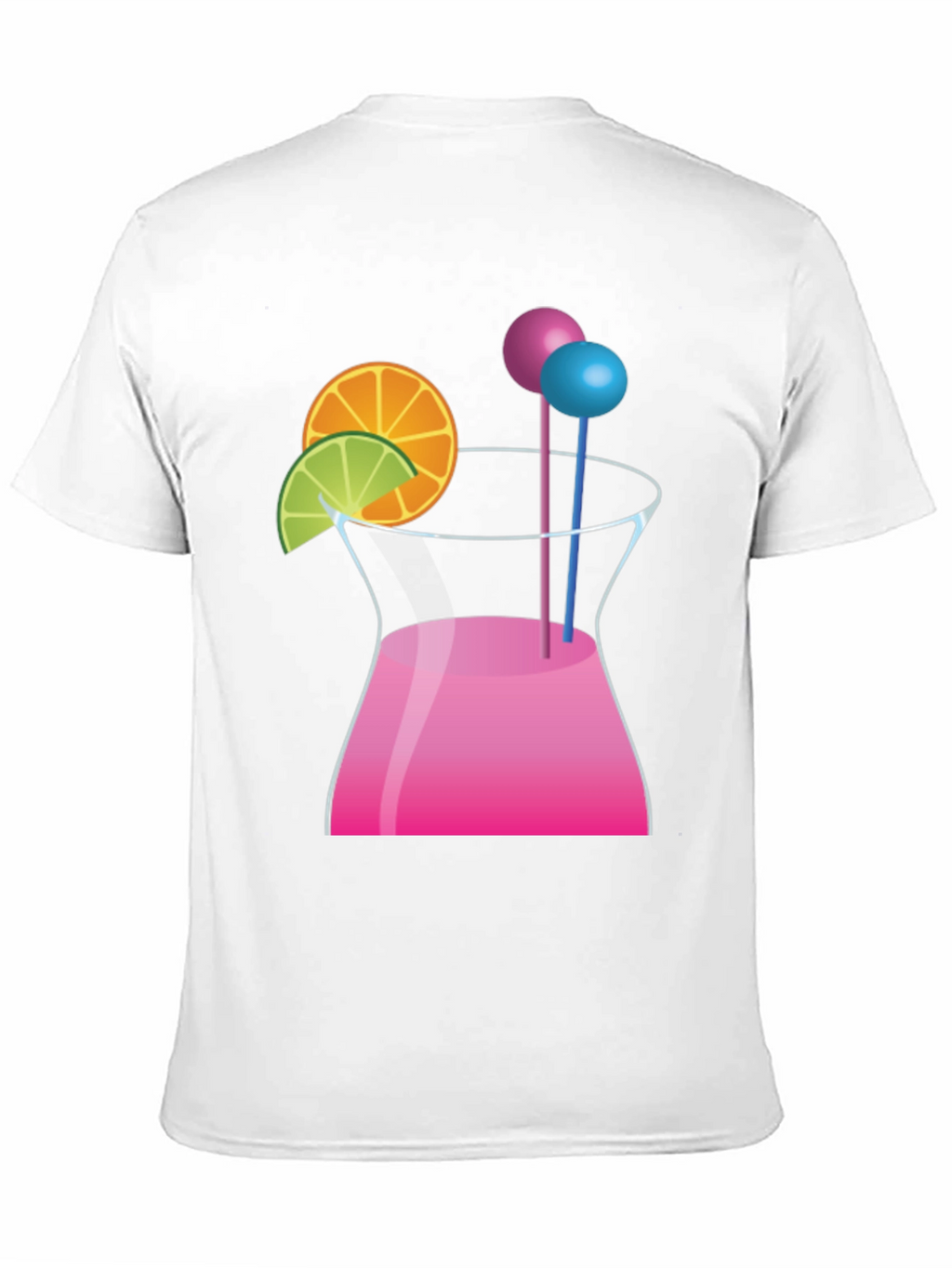 Cocktail Graphic Black T-Shirt