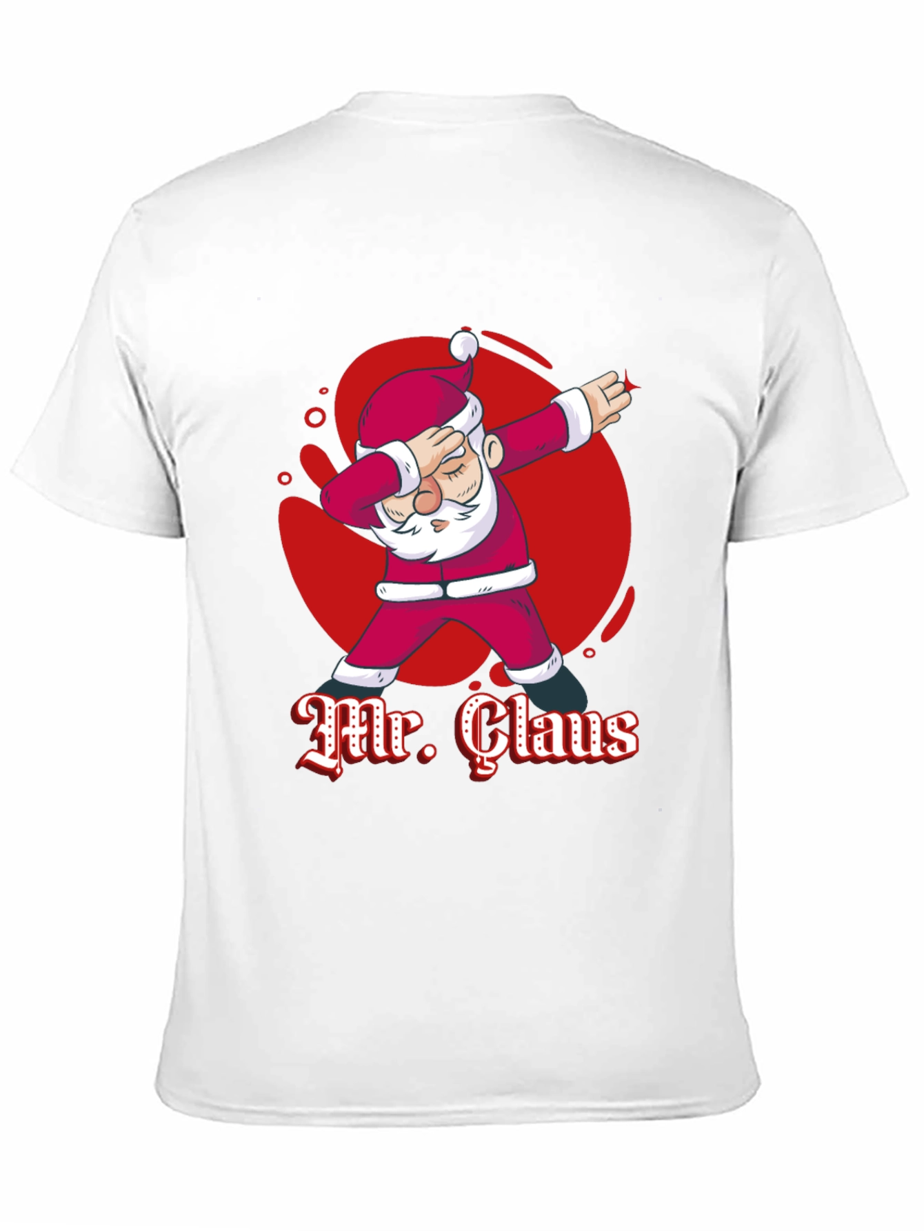 Mr. Claus Dabbing Graphic T-Shirt - Festive Holiday Tee