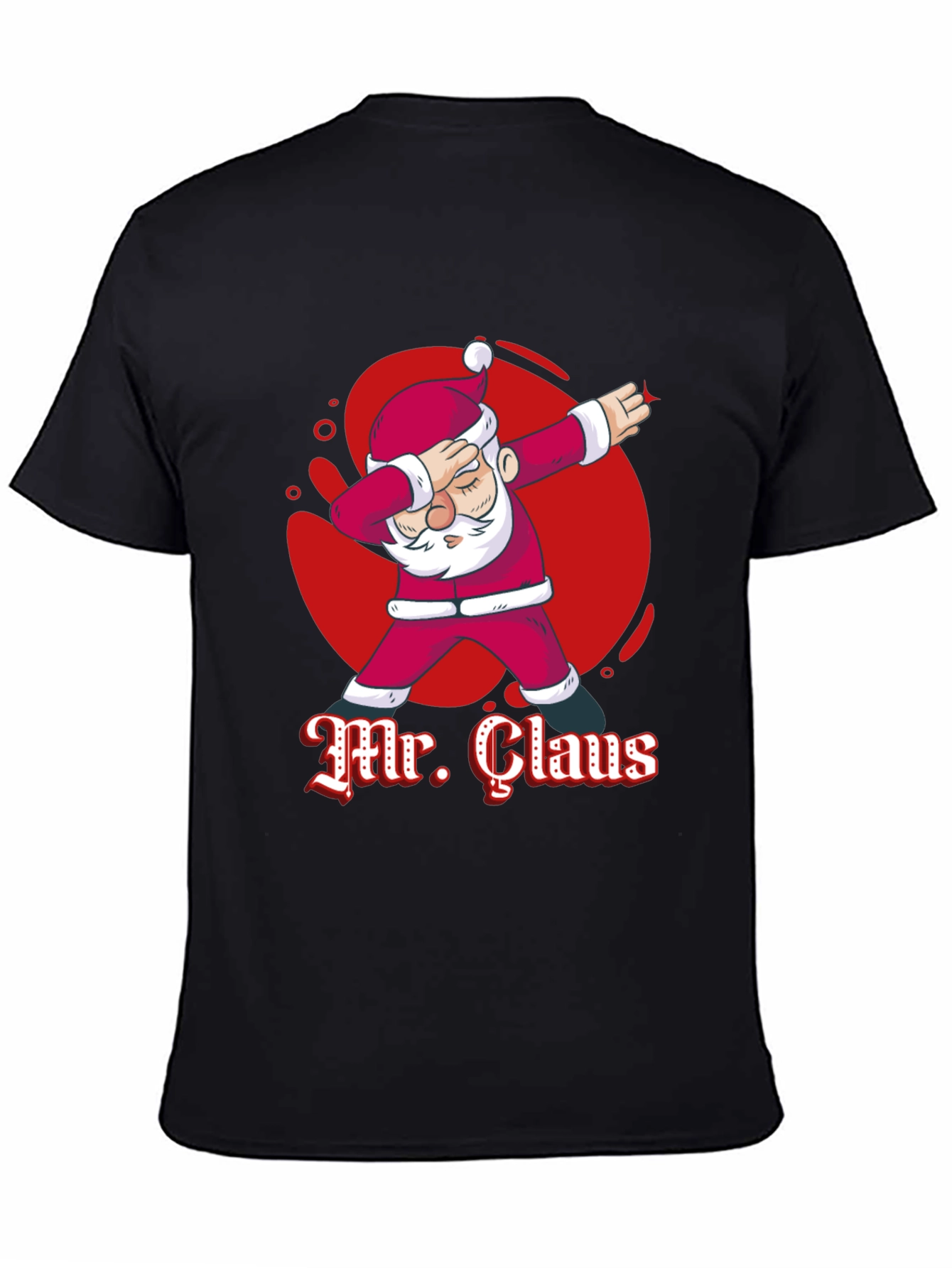 Mr. Claus Dabbing Graphic T-Shirt - Festive Holiday Tee