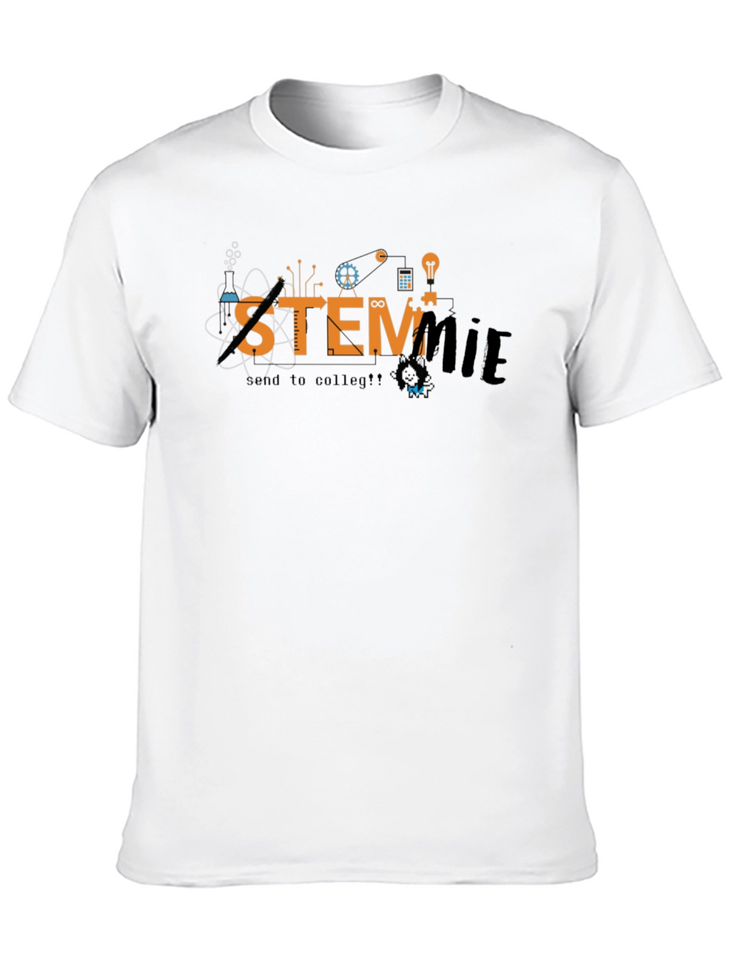 STEMmie Black T-Shirt - Science Tech Engineering Math Tee