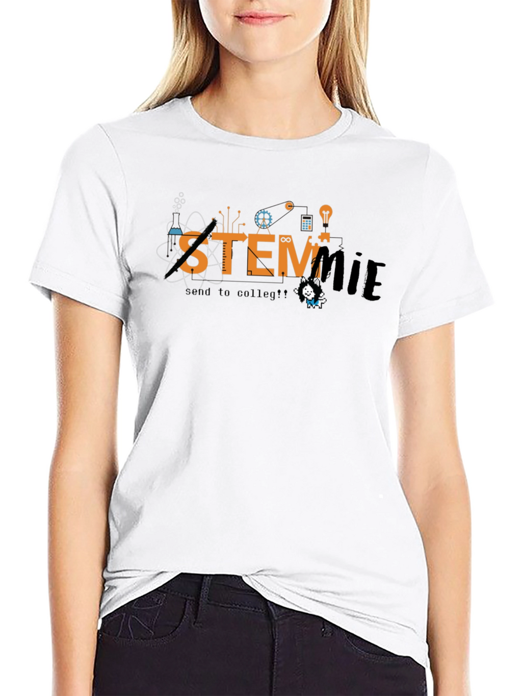 STEMmie Black T-Shirt - Science Tech Engineering Math Tee