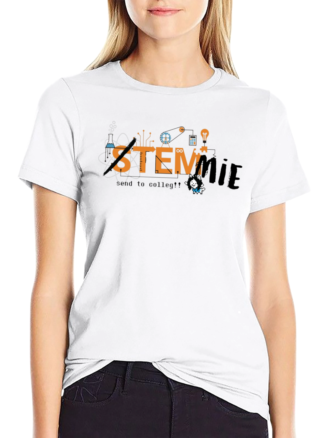 STEMmie Black T-Shirt - Science Tech Engineering Math Tee