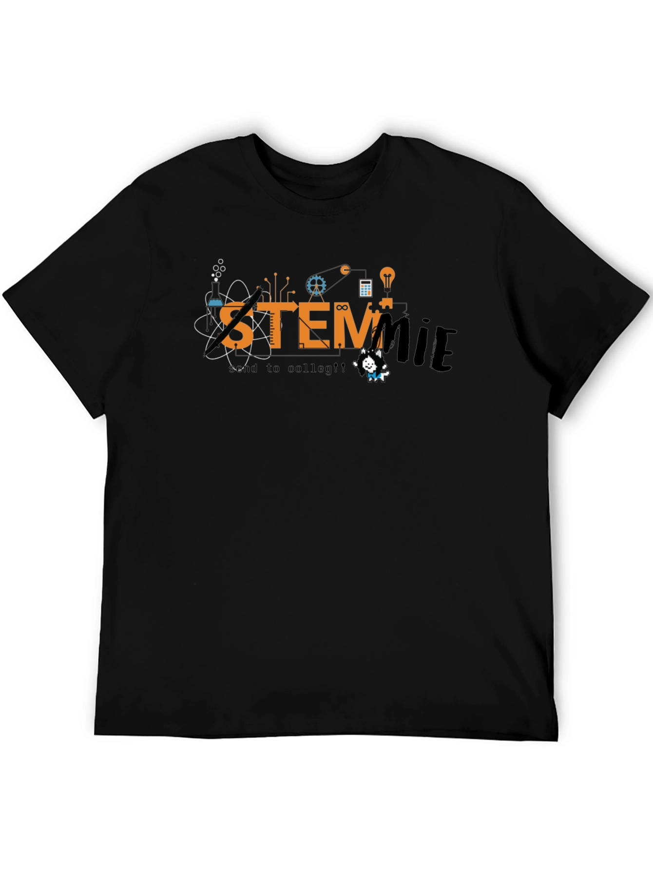 STEMmie Black T-Shirt - Science Tech Engineering Math Tee