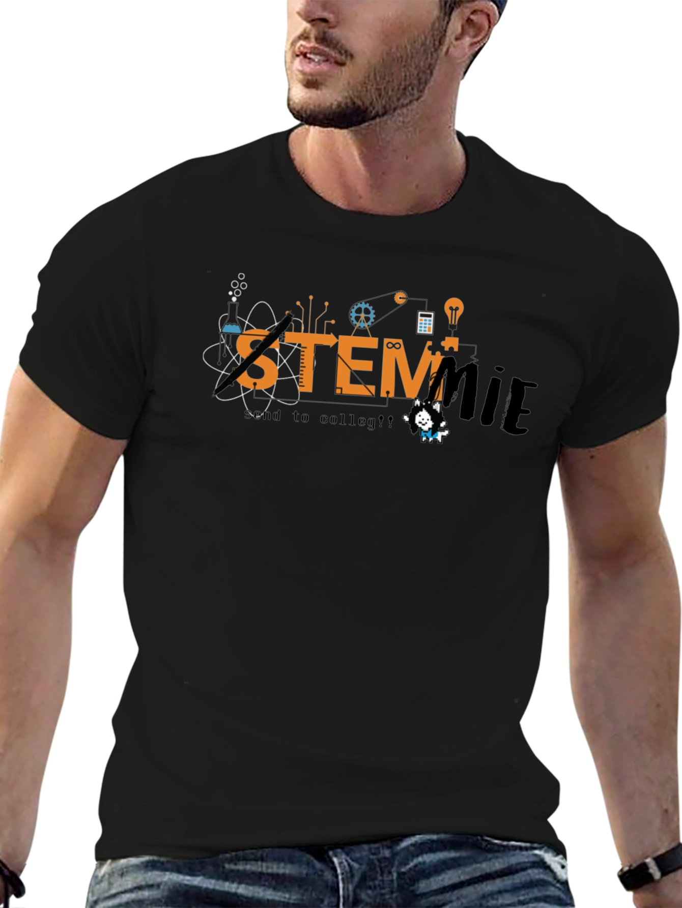 STEMmie Black T-Shirt - Science Tech Engineering Math Tee