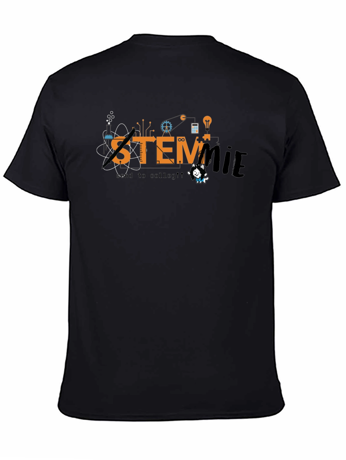 STEMmie Black T-Shirt - Science Tech Engineering Math Tee
