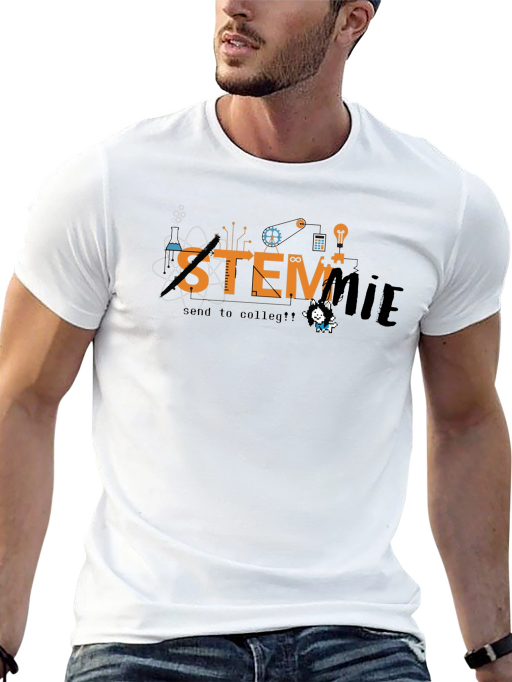 STEMmie Black T-Shirt - Science Tech Engineering Math Tee