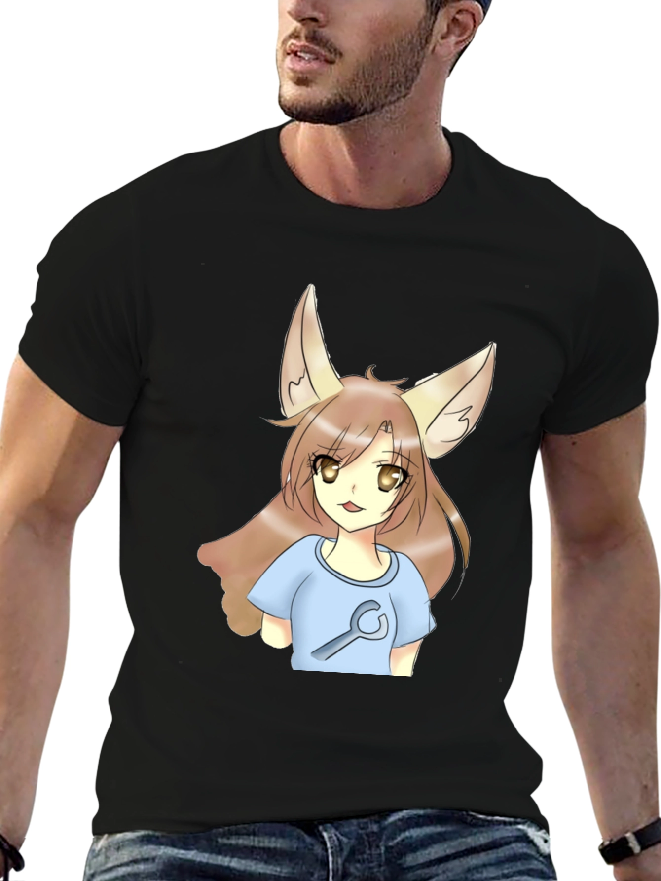 Anime Fox Girl Wrench T-Shirt