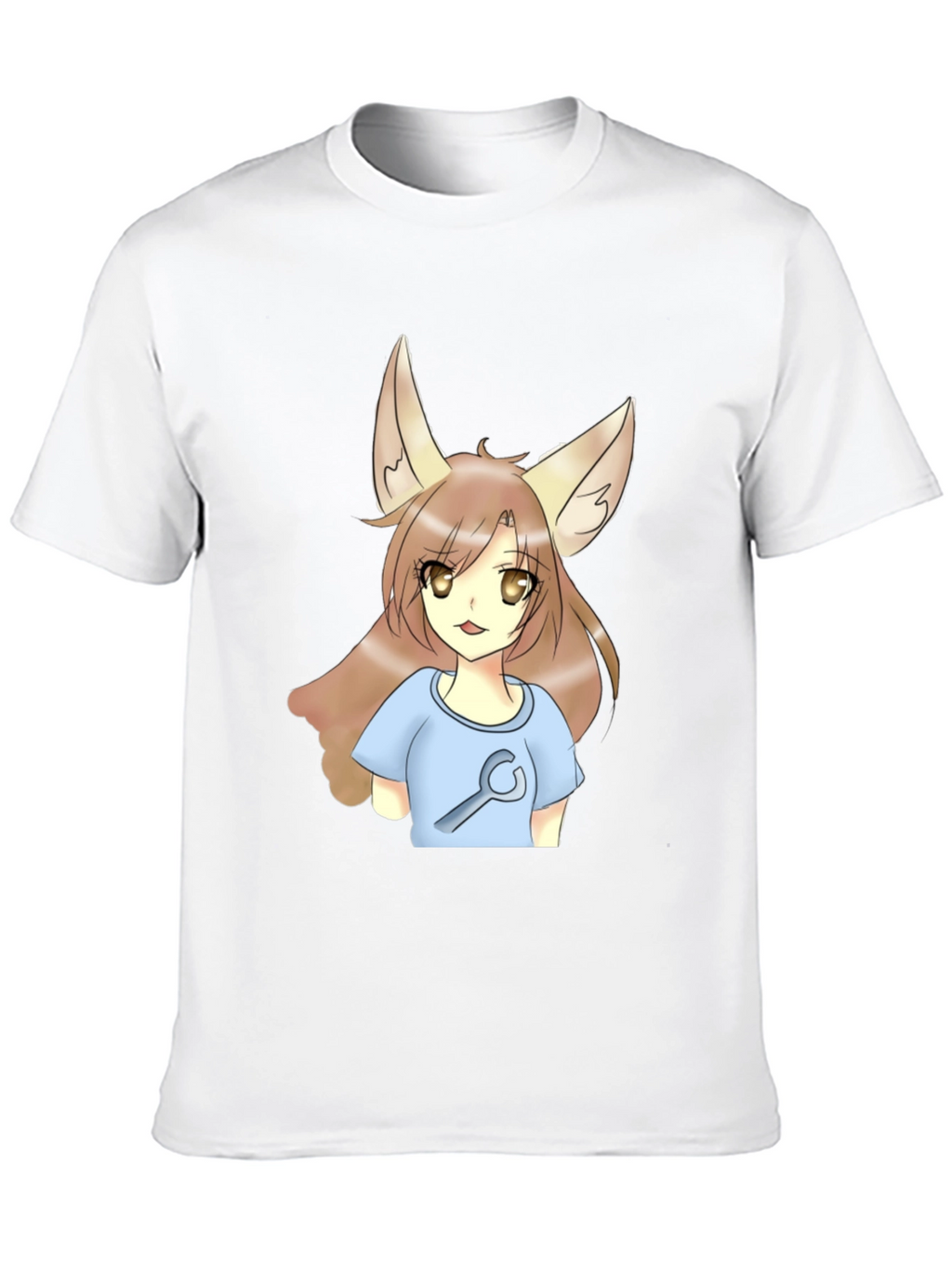 Anime Fox Girl Wrench T-Shirt
