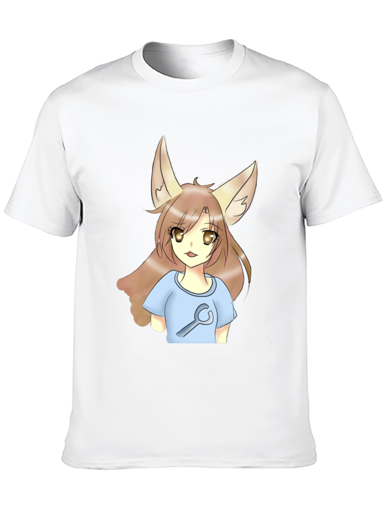 Anime Fox Girl Wrench T-Shirt