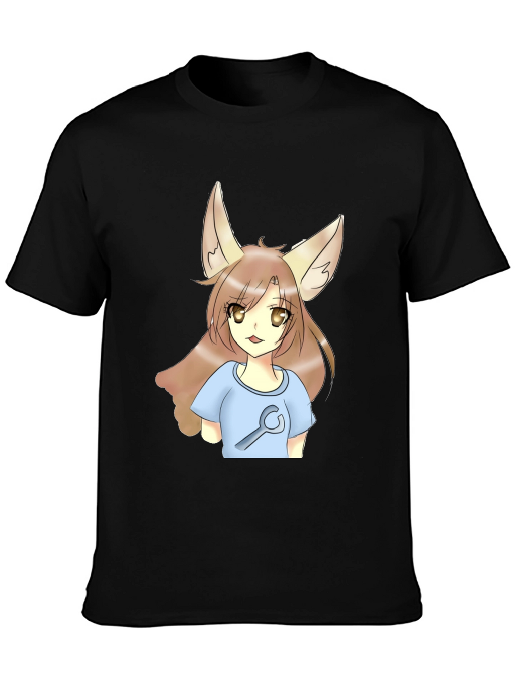 Anime Fox Girl Wrench T-Shirt