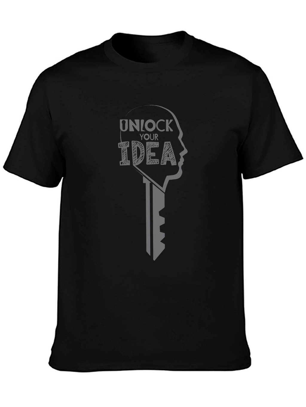 Unlock Your Idea Graphic T-Shirt - Premium Cotton Blend