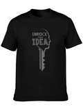 Unlock Your Idea Graphic T-Shirt - Premium Cotton Blend
