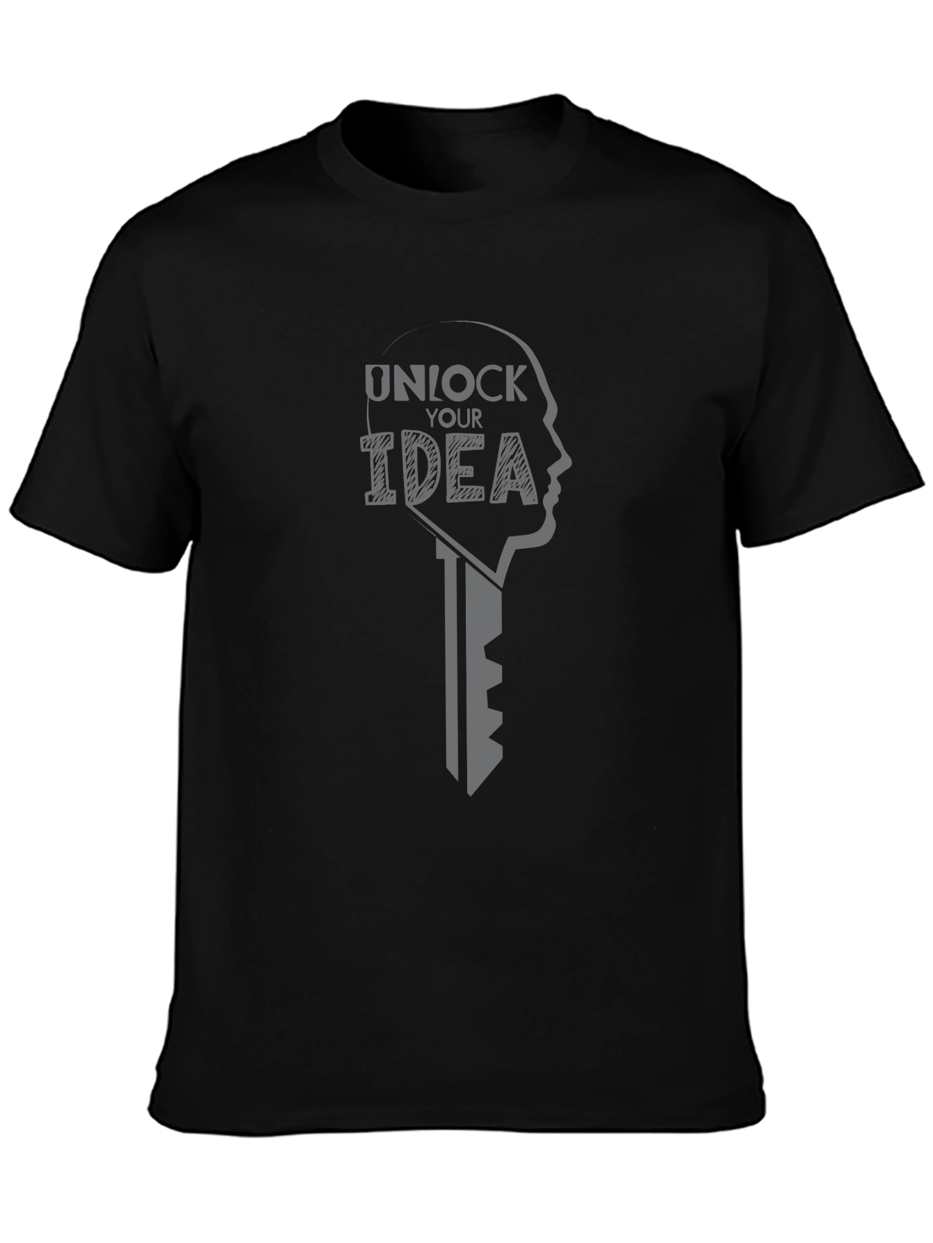 Unlock Your Idea Graphic T-Shirt - Premium Cotton Blend