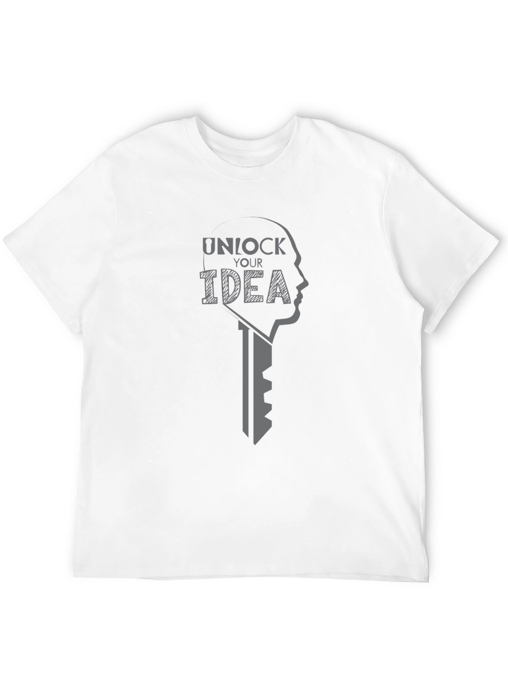 Unlock Your Idea Graphic T-Shirt - Premium Cotton Blend