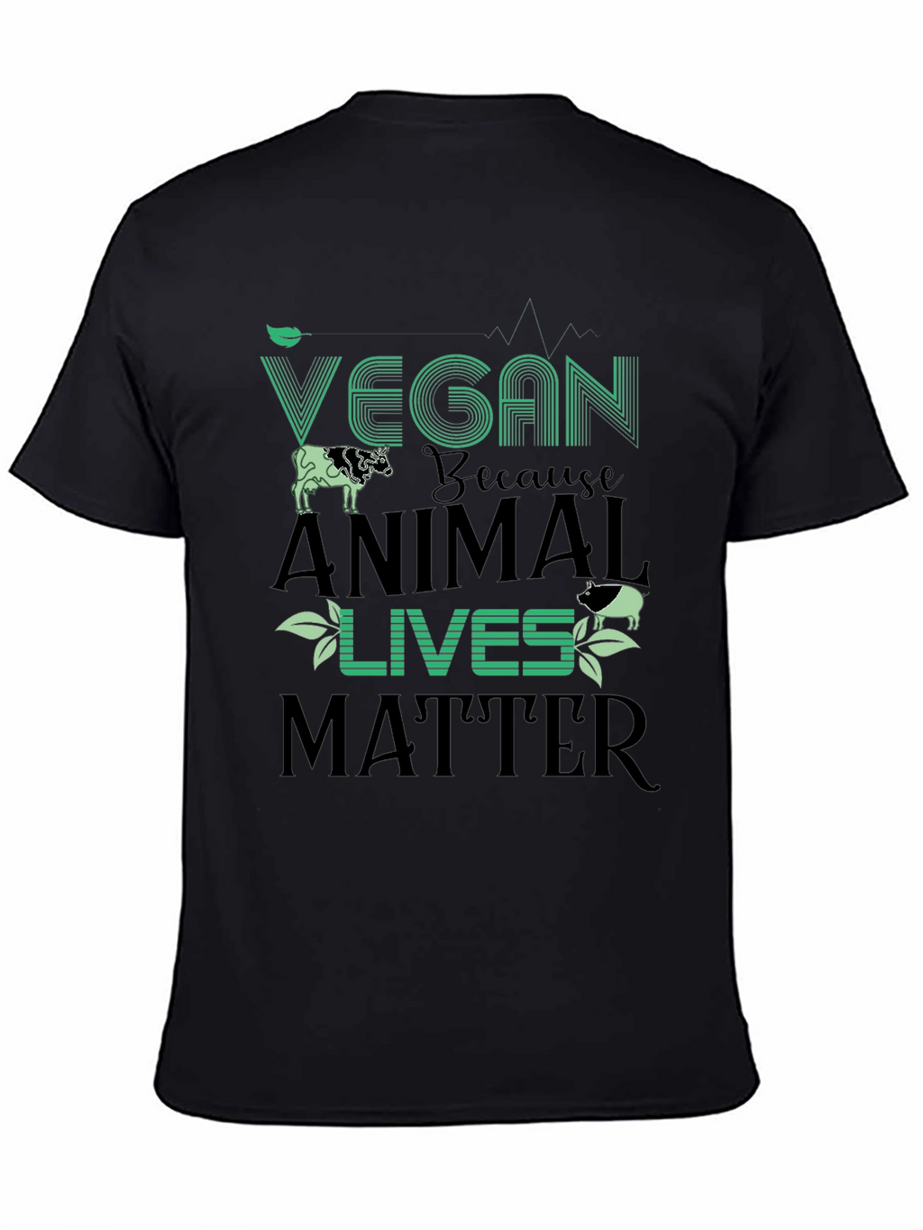 Vegan Animal Lives Matter Graphic Tee