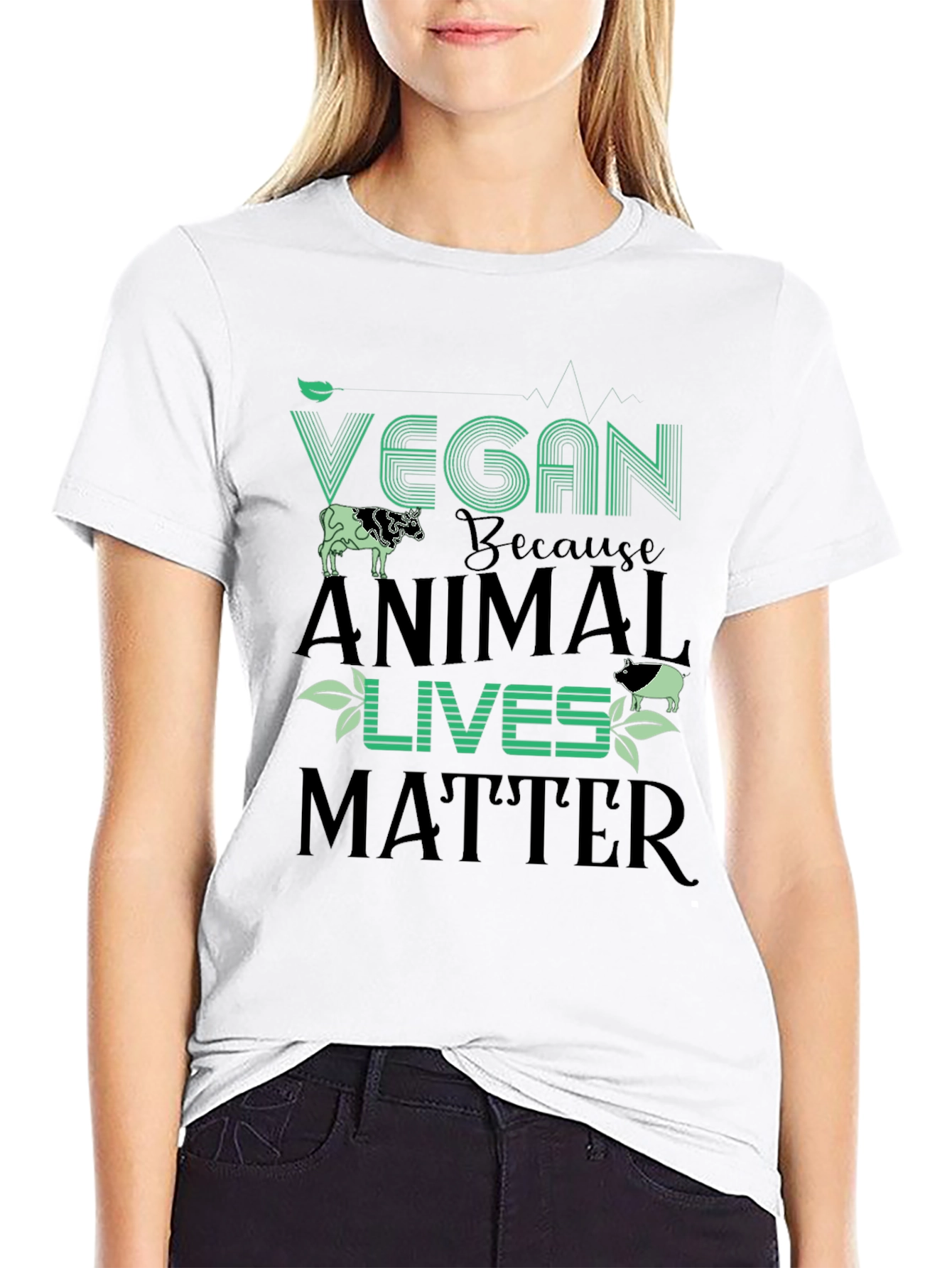 Vegan Animal Lives Matter Graphic Tee